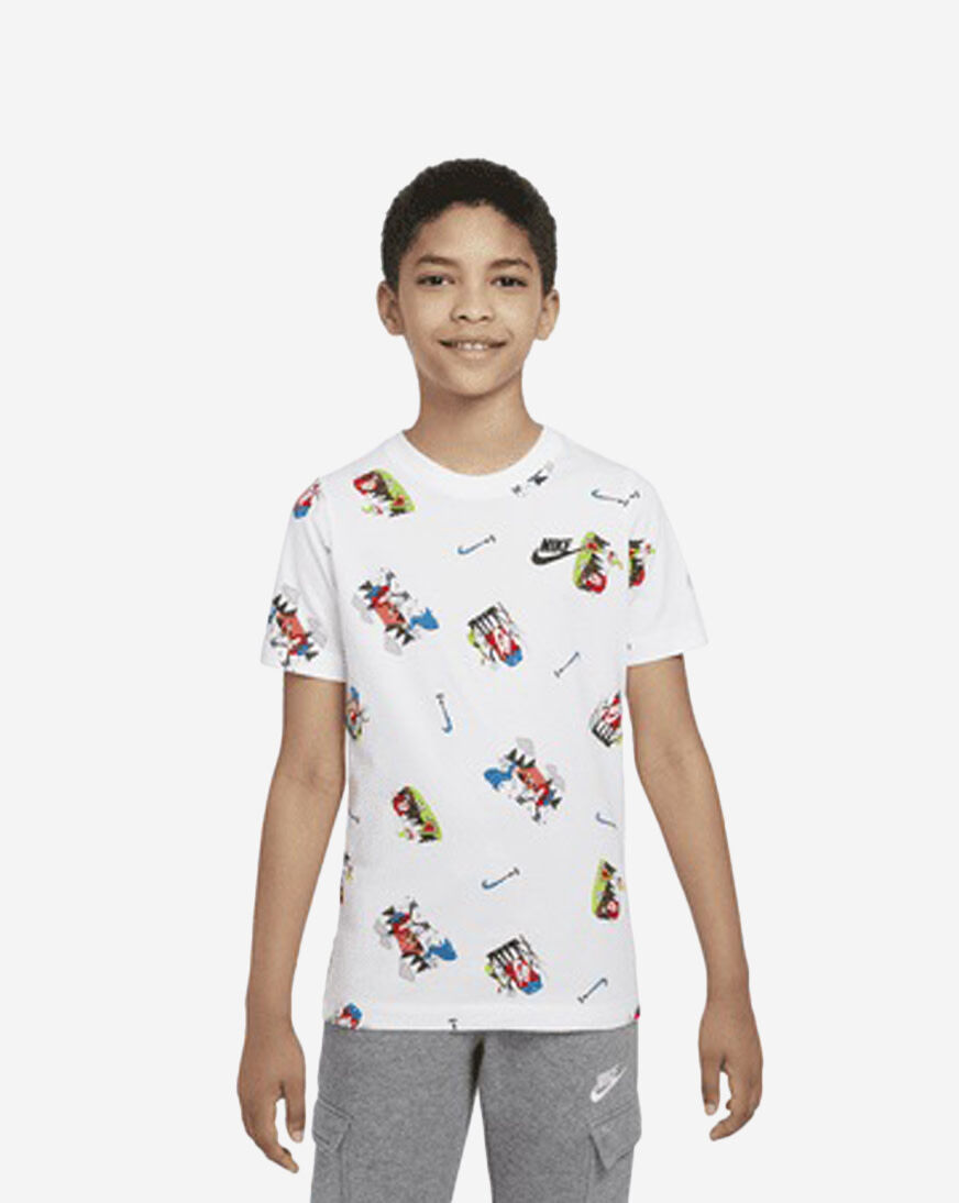 Shop Nike B NSW TEE BOXY AOP DQ3856-100 white | SNIPES USA