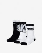 Grade School Sport Graphics 3PK Crew Socks