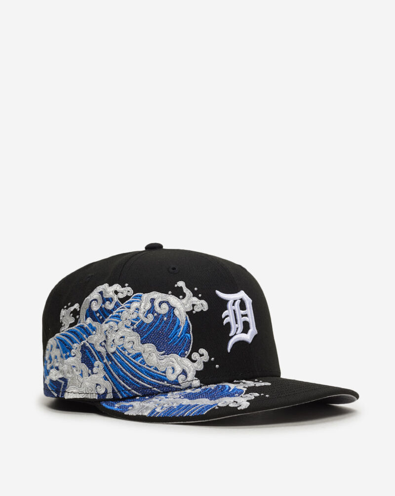 New Era 59Fifty Detroit Tigers Wave Fitted Hat 60853379 Black 1