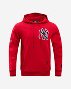 PRO STANDARD New York Yankees Classic Chenille Double Knit Pull Over Hoodie LNY531152-RED Red 1