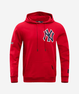New York Yankees Classic Chenille Double Knit Pull Over Hoodie