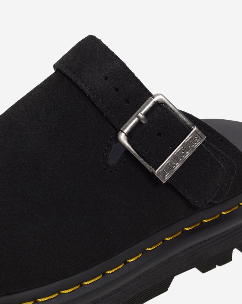 Dr. Martens Zebzag Suede Slingback Platform Mules 31657001 Black 8