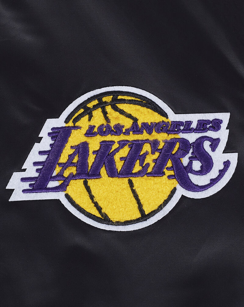 PRO STANDARD Los Angeles Lakers Retro Classic Rib Satin Jacket BLLU56219-BKY Black 2