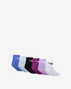 Nike Little Kids' 6PK Lurex Quarter Socks (5-7) GN1132-U8H Multi 4