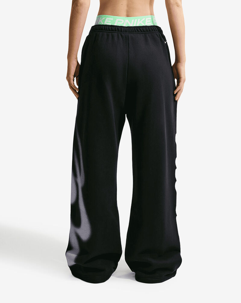 Nike Studio Fleece Medium Weight Oversized High-Rise Straight-Leg Graphic Pants IV4956-001 Black 2