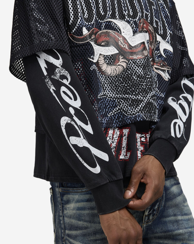 Smoke Rise Boundless Mesh Long Sleeve Top KT25672SNZ-BLK Black 3