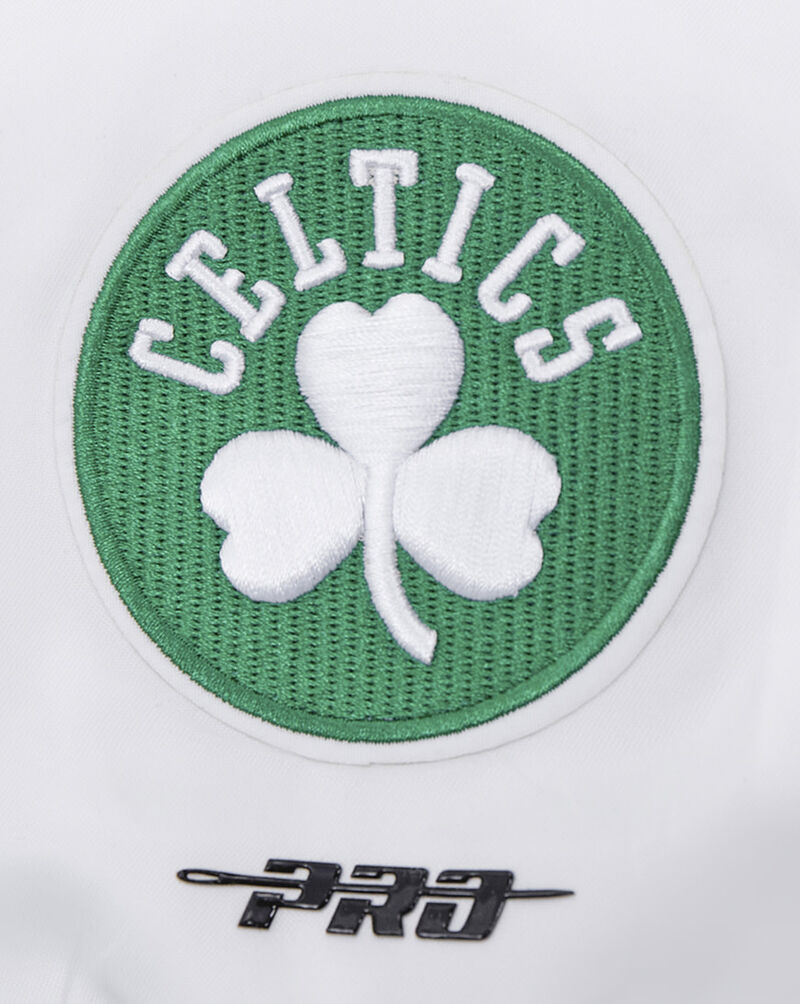PRO STANDARD Boston Celtics Mash Up Rib Satin Jacket BBCU515702-WG White 4