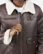 Sherpa Lined Leather Jacket