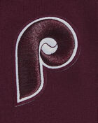 Philadelphia Phillies Retro Mash Up Rib Fleece Cropped Pull Over Hoodie