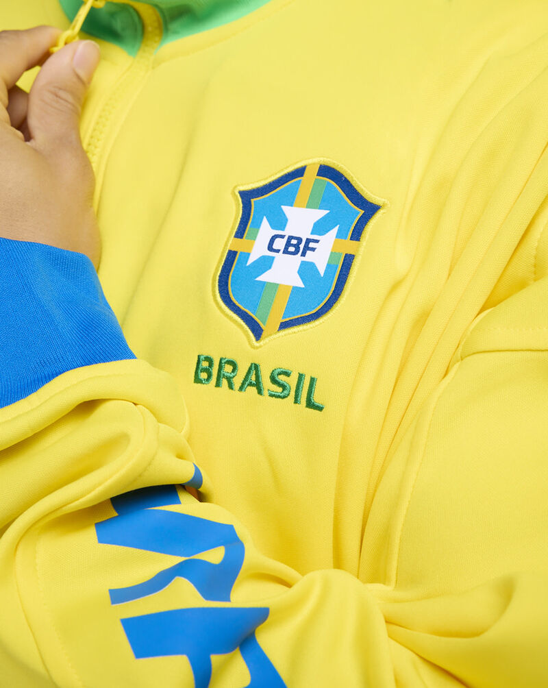 Nike Brazil Academy Pro Soccer Anthem Jacket FZ9388-718 Yellow 4