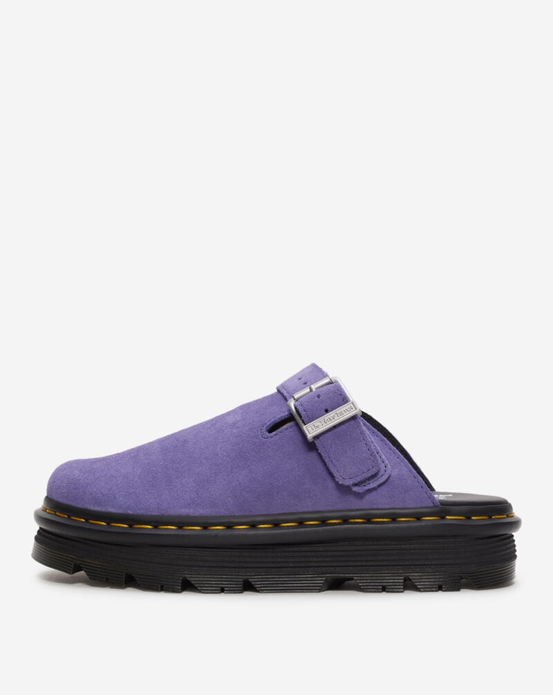 Dr. Martens Zebzag Suede Slingback Platform Mules 31937500 Purple 1
