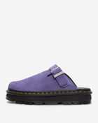 Zebzag Suede Slingback Platform Mules