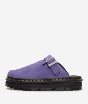 Zebzag Suede Slingback Platform Mules