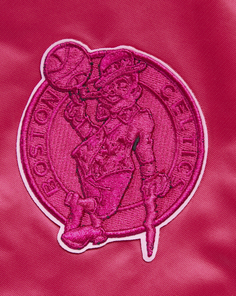 PRO STANDARD Boston Celtics Triple Pink Satin Jacket BBCU59256-BPU Pink 6