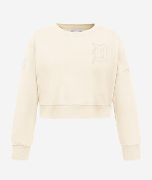 Big Girls' Detroit Tigers Neutral Fleece Crewneck