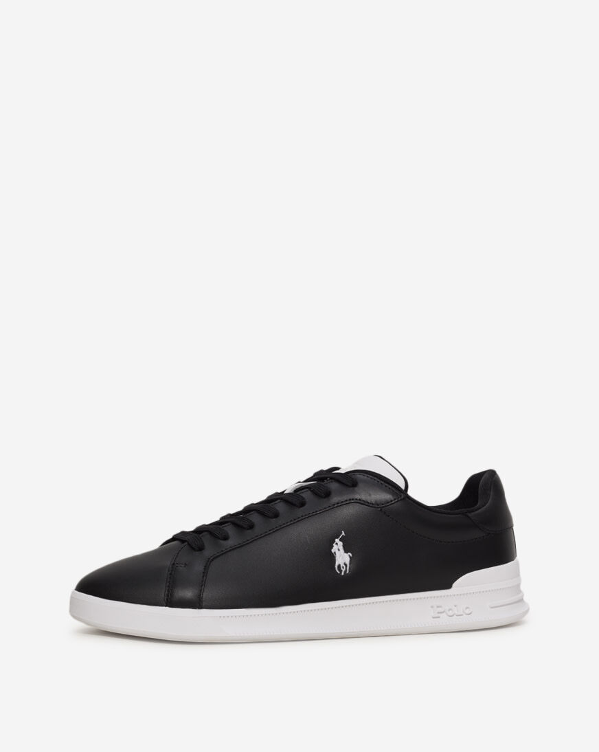 Shop Polo Ralph Lauren Leather Heritage Court 809944784004 black