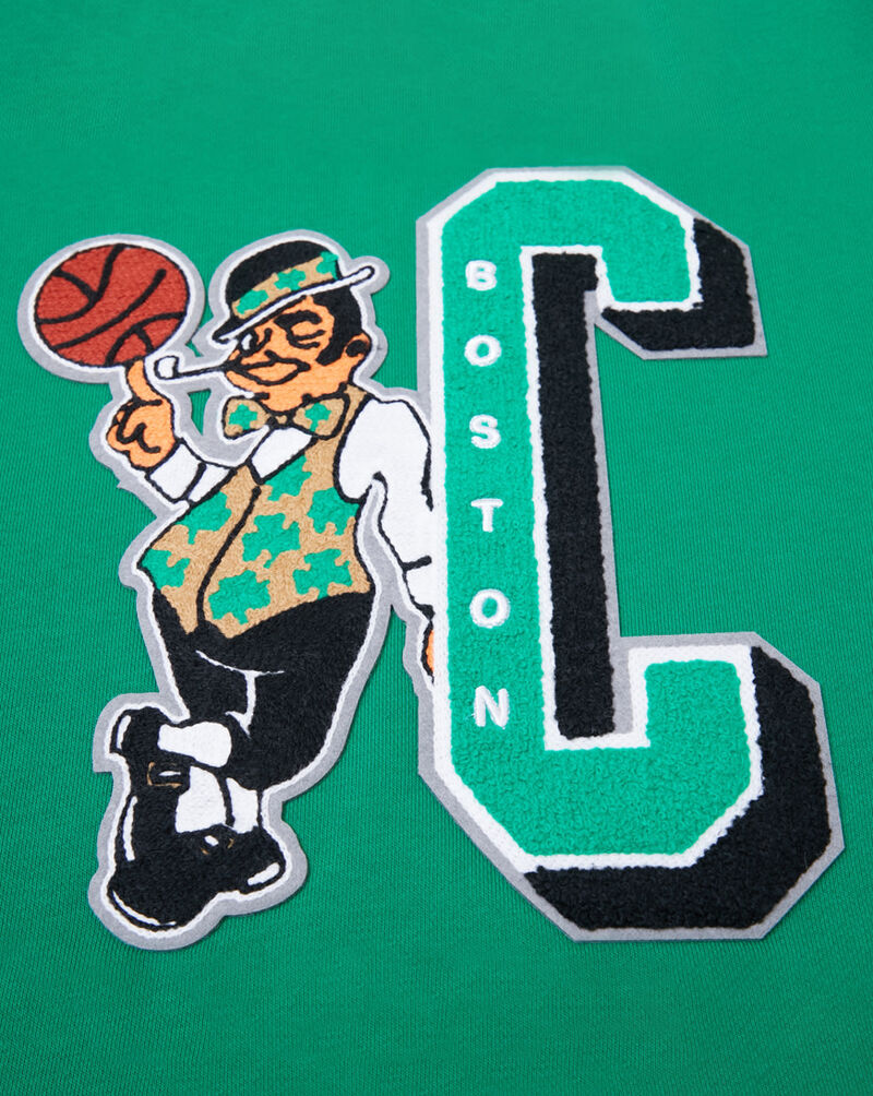 PRO STANDARD Boston Celtics Mash Up Rib Fleece Crewneck BBCC55731-KGR Green 2