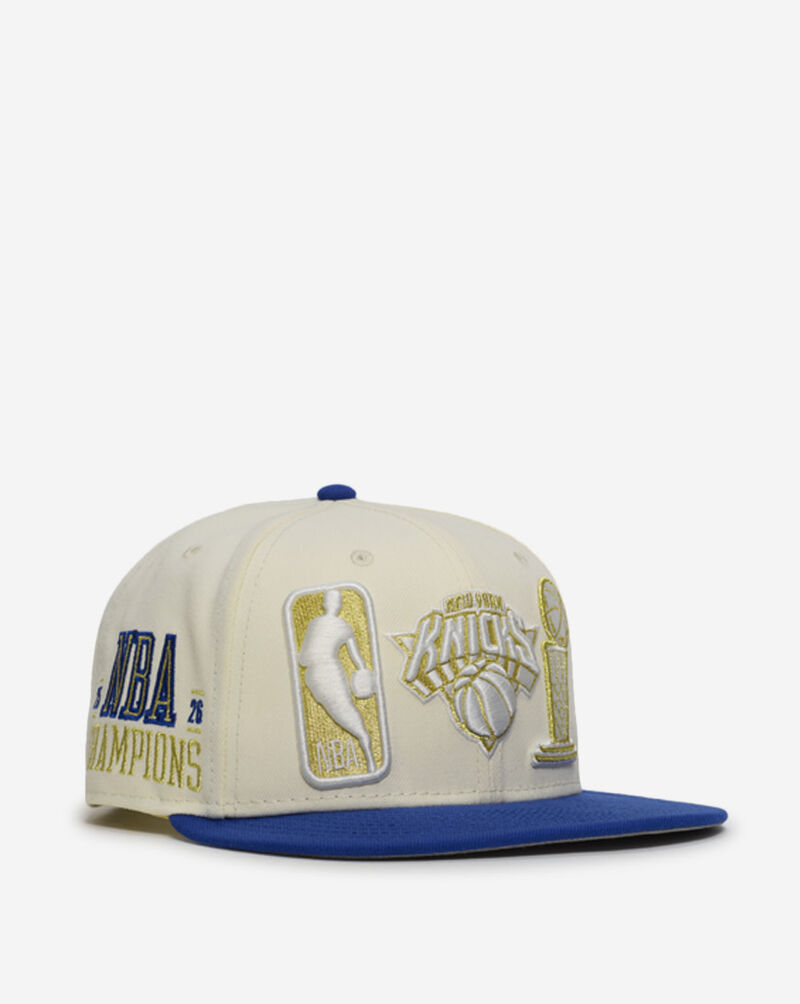New Era 9Fifty New York Knicks Ring A-Frame Snapback Hat 61069596 cream 1
