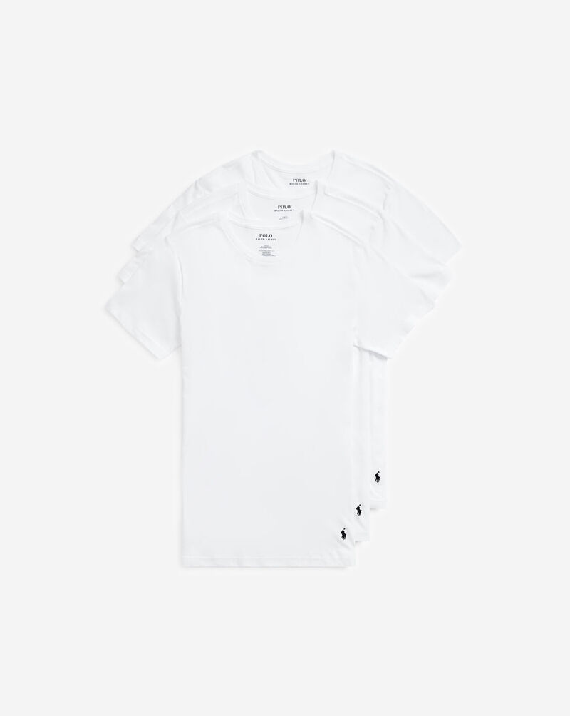Polo Ralph Lauren 3-Pack Classic Slim Crew Tee NSCNP3-WHD White 1