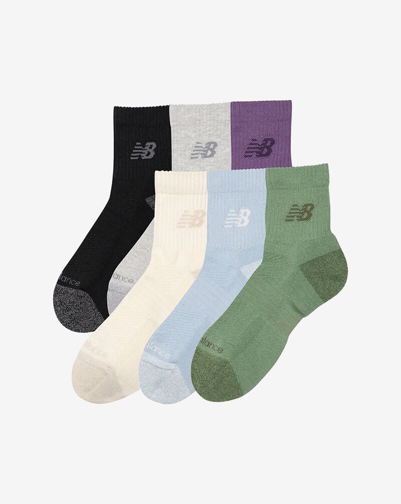 New Balance Active Quarter Socks 6 Pack LAS65202AS7 Multi 1
