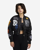 First Row Nylon MA-1 Patch Jacket FRLJ4008CR-BLK Black 1