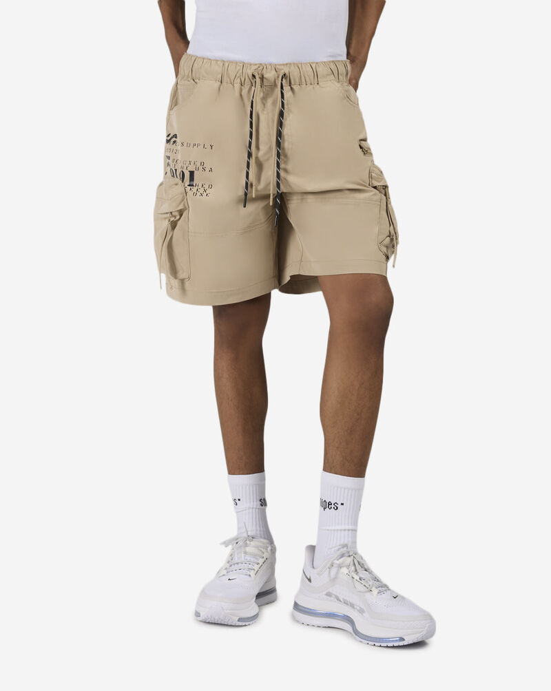 Smoke Rise Utility Nylon Shorts  WS26S482SN-KHA Beige 1
