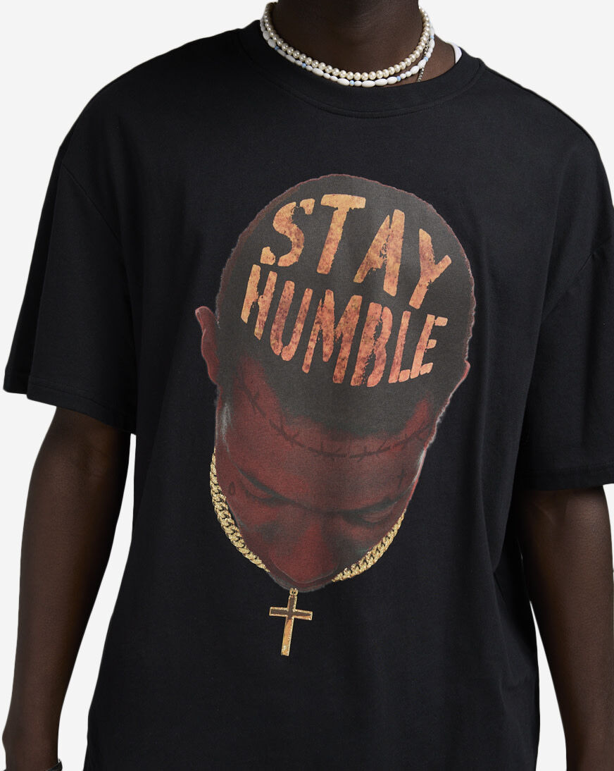 Shop Urban Classics Stay Humble Tee MTUS380-0007 black | SNIPES USA