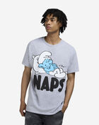 Graphic Tees Smurf Naps Sleepy Tee SMF1880XX Grey 1