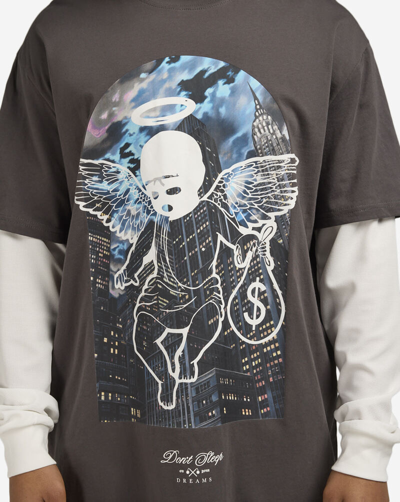 Hasta Muerte Paradise City Tee HMPARADISECTY2FER Grey 3