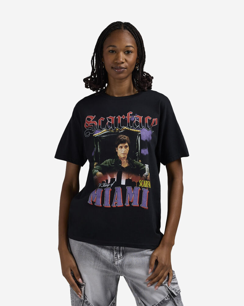 Graphic Tees Scarface Miami Tee  SF5285 Black 1