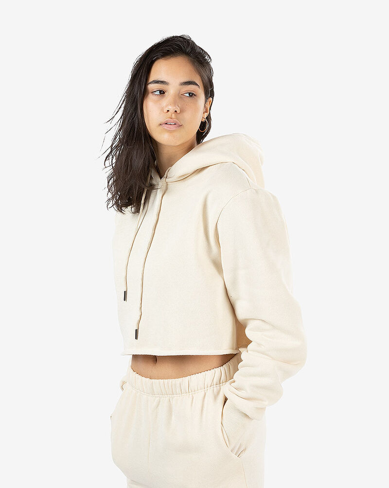 Shop Allure Allure Oversized Cropped Hoodie SH701-NUDE beige | SNIPES USA