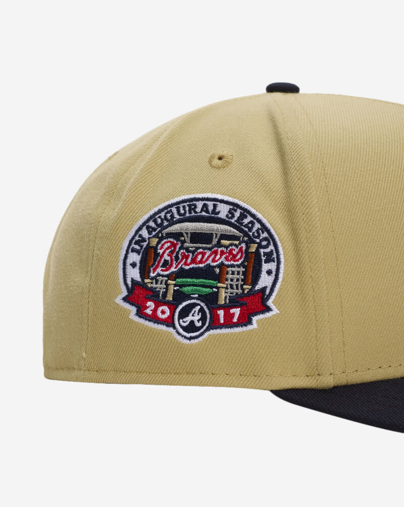 New Era 9Fifty Atlanta Braves Gold A-Frame Snapback Hat 70948403 Gold 2