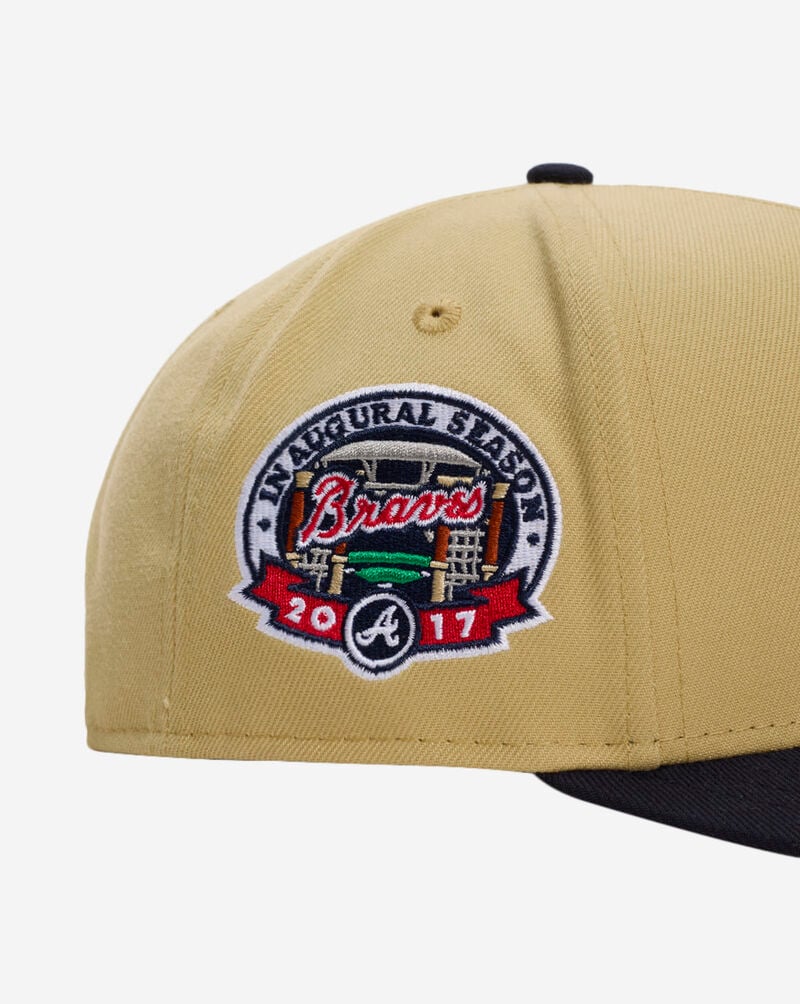 New Era 9Fifty Atlanta Braves Gold A-Frame Snapback Hat 70948403 Gold 2