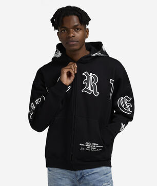 Full Zip Skull Hoodie