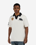 Polo Ralph Lauren Jersey Knit Crest Logo Johnny Collar Polo Shirt 710B14222001-BLK cream 1