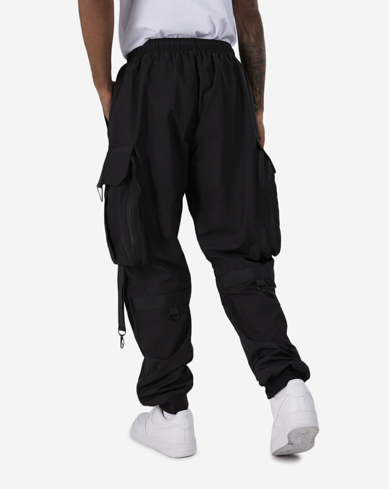 Decibel Nylon Cargo Pants DECWB419-BLK Black 3