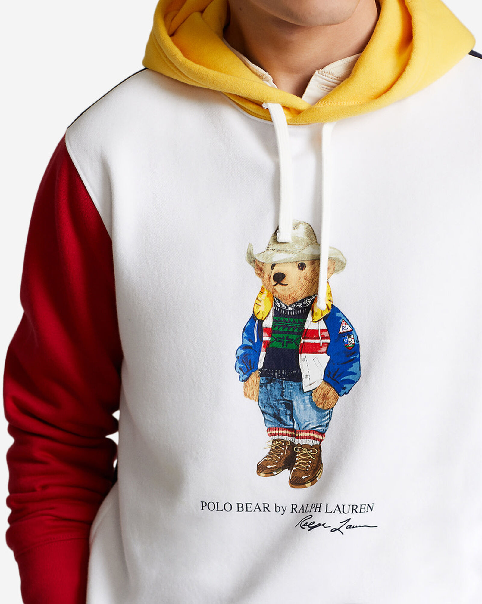 Shop Polo Ralph Lauren Polo Bear Fleece Hoodie 710853351005-WHT white | SNIPES USA