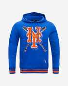 PRO STANDARD New York Mets Retro Mash Up Rib Fleece Pull Over Hoodie LNM5314672-ROR Blue 1