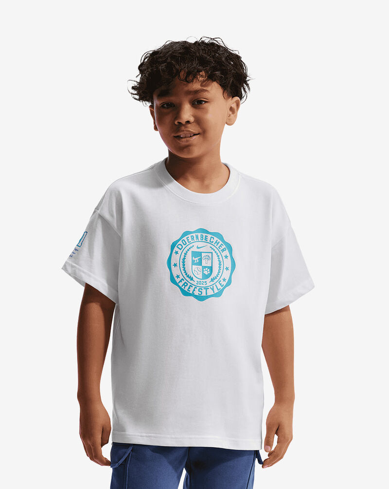 Nike Big Kids' Nike Club x Doernbecher Freestyle Max90 T-Shirt IQ7182-100 White 1