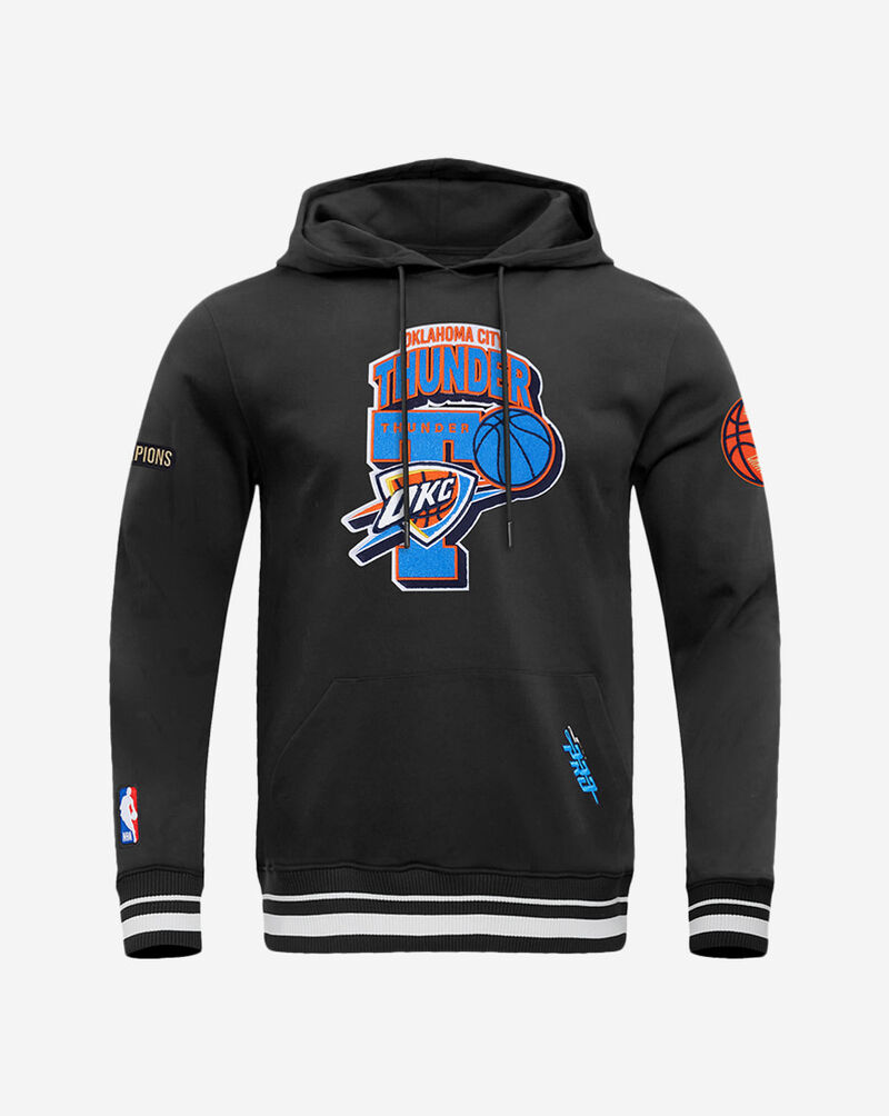 PRO STANDARD Oklahoma City Thunder Nba Finals 2025 Rib Fleece Pull Over Hoodie BOT5516964-BLK Black 1