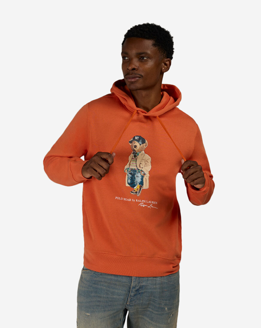 Shop Polo Ralph Lauren Fleece Novelty Litchfield Bear Hoodie