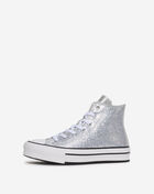 Converse Grade School Chuck Taylor All Star Lift Platform Disco A17656C silver 2