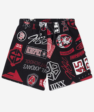 Little Kids' AOP Fleece Shorts