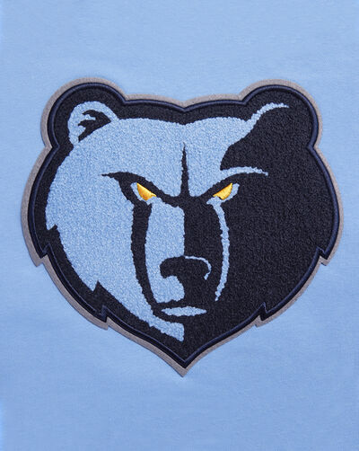 Memphis Grizzlies Retro Classic Rib Cropped Pullover Hoodie 