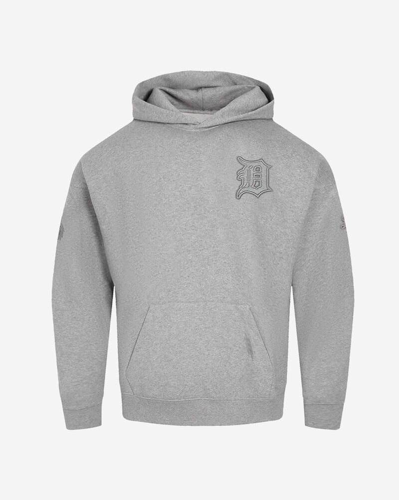 PRO STANDARD Detroit Tigers Neutral Drop Shoulder Fleece Pull Over Hoodie  LDT537628-DHG Grey 1