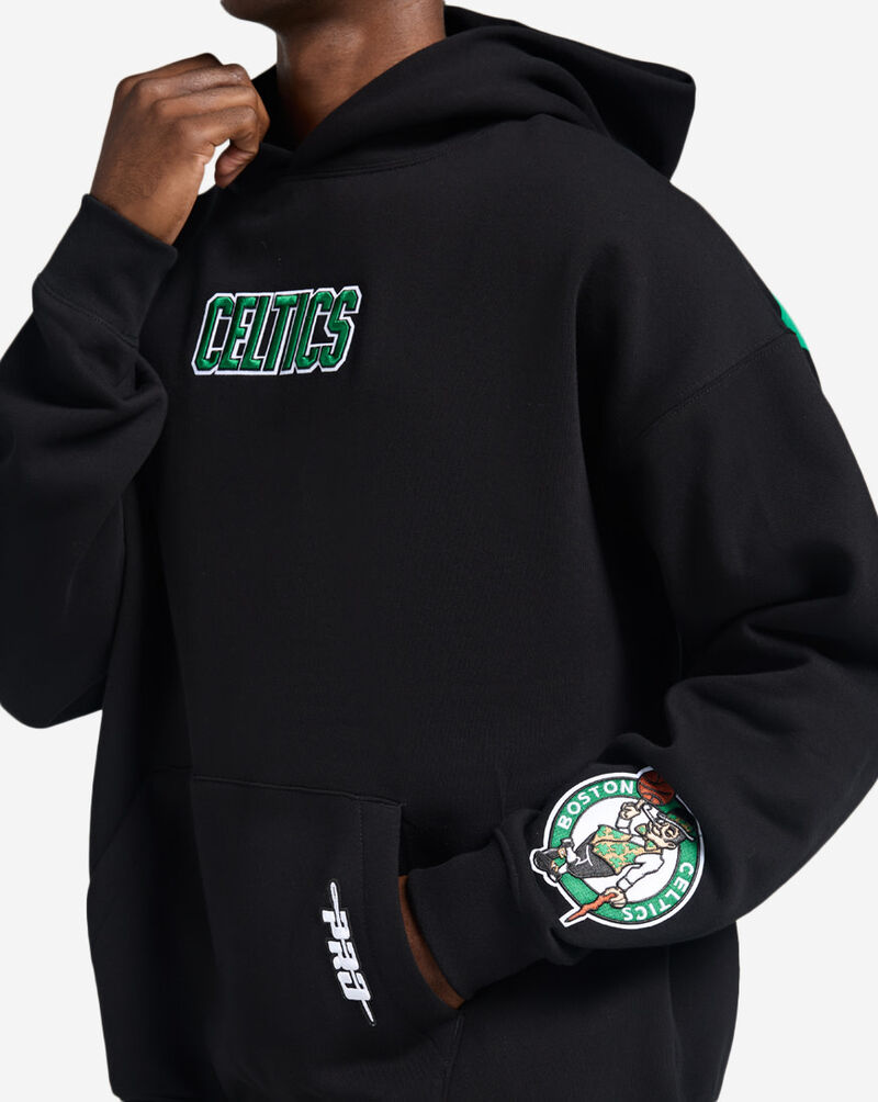 PRO STANDARD Boston Celtics Wingspan Drop Shoulder Hoodie BBC5515779-BLK Black 3