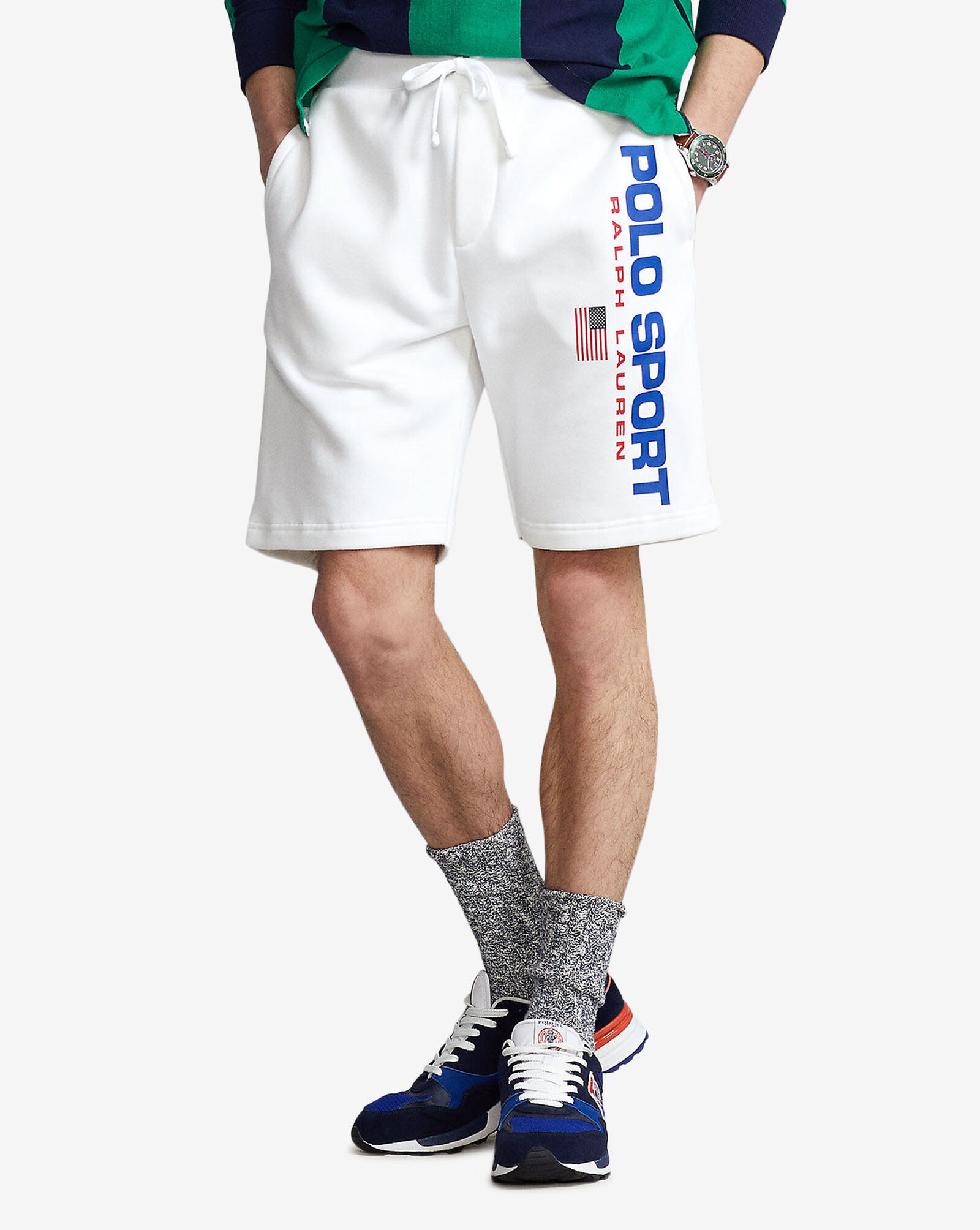Shop Polo Ralph Lauren Polo Sport Fleece Shorts 710835767002-WHT white |  SNIPES USA