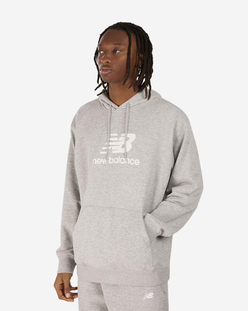 New Balance Sport Essentials French Terry Logo Hoodie MT41501-AG Grey 1