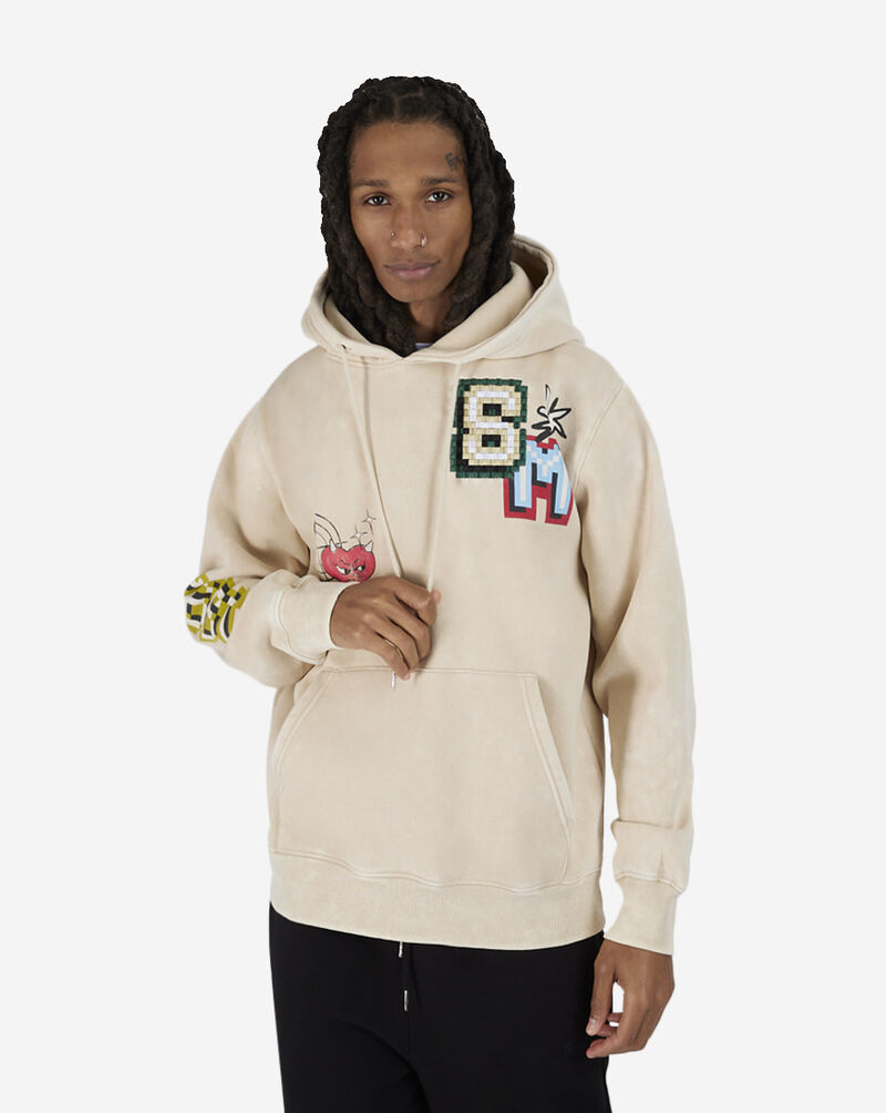 Smoke Rise Washed Pullover Graphic Hoodie FO23551SNZ-CLAY Beige 1