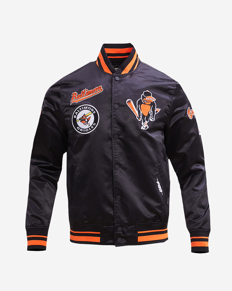 PRO STANDARD Baltimore Orioles Retro Classic Rib Satin Jacket LBO635491-BOR Black 1